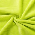 thumbnail image 4 of PiccoCasa Flannel Fleece Blanket Soft Warm Wide Hemmed Green Yellow King, 4 of 8
