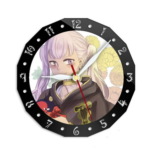Reloj de pared Black Clovers Anime Silent, 30 cm, acrílico