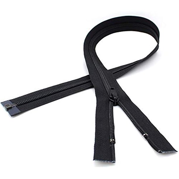 5 Coil Separating Black YKK Jacket Zipper Choose Your Length Color