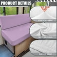 thumbnail image 6 of XYZCANDO Light Purple Print RV Dinette Cushion Covers Stretchable Couch Cushion Covers Solid Color Print Washable Slip Covers for Loveseat Sofa Slip Covers for 2 Seat Cushion Couch Designed Gifts, 6 of 7