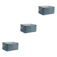 thumbnail image 1 of maskred Sac de Rangement Robuste et Durable pour Armoire, Espace Bien Organisé, Boîte de Rangement Pliable avec Poignée, Coton Multifonctionnel, Bleu Clair, 3 Pcs, 1 of 6