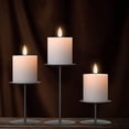 thumbnail image 5 of Juego de 3 candelabros de pilar de Halloween, centro de mesa para mesas o chimenea con hierro de metal negro, 5 of 5