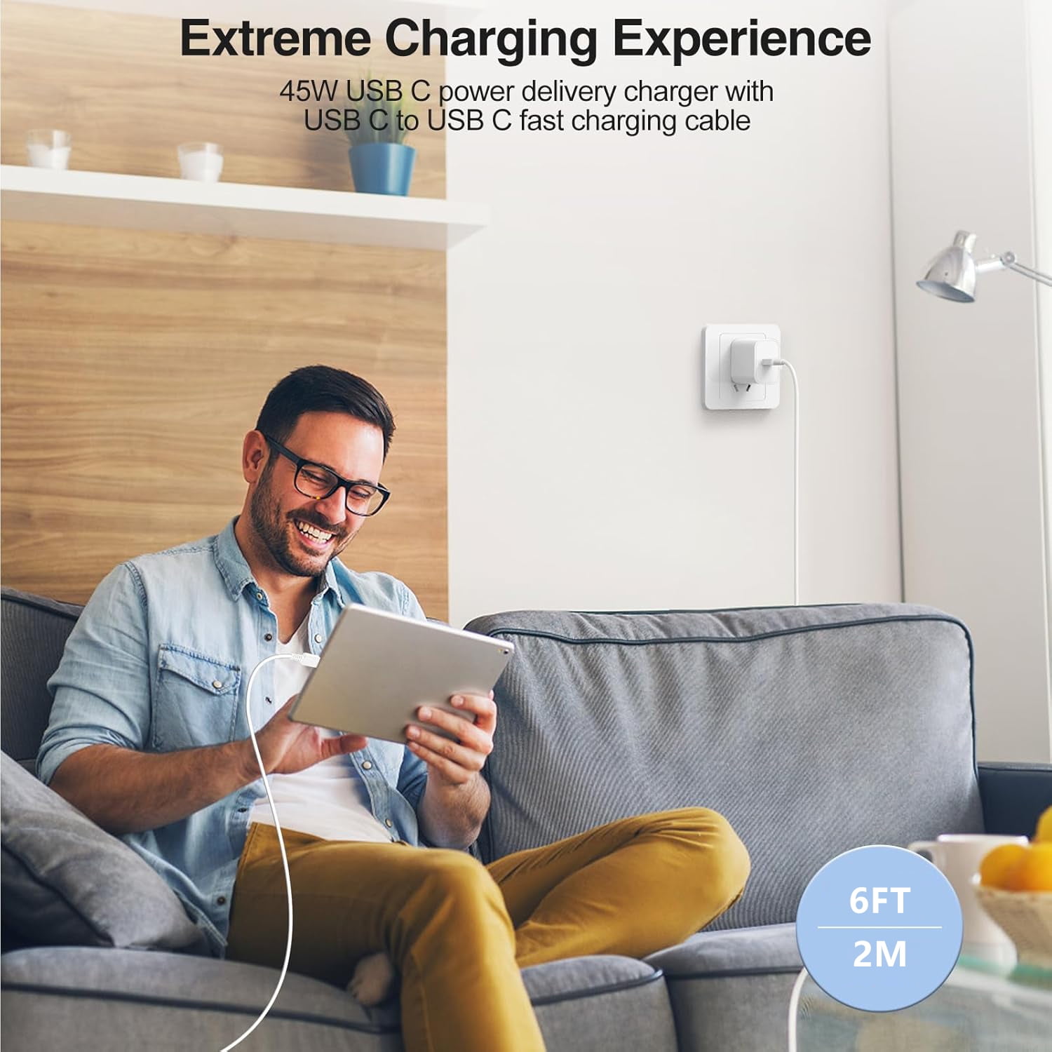 45W Samsung Super Fast Charger Type C,USB C Fast Charger Samsung Charge Fast Charging Cord Android Phone Wall Charger Block for 6FT Samsung Galaxy S26 S25 Ultra/S25/S24/S23 Ultra/S22 Ultra/S20 Ultra