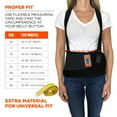 thumbnail image 2 of Ergodyne ProFlex® 1400 Universal Size Back Support Brace, Black, 2 of 6