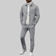 thumbnail image 1 of Ceisia Men's Slim Fit Waffle Knit 2-Piece Set Long Sleeve Zip-Up Jacket with Elastic Waist Drawstring Pants Gifts, 1 of 5