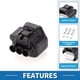 thumbnail image 4 of Conector de enchufe de rociador de limpiaparabrisas a prueba de agua terminal de cable hembra para Toyota para Lexus No.9098010981, 4 of 6