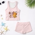 thumbnail image 6 of Psesaysky Cartoon Axolotl Capybara Tankini Swimsuits for Girls Modest Tank Tops with Shorts 2 Piece Bathing Suits for Teens Girl 6-15 Years, 6 of 7