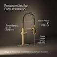 thumbnail image 3 of Kohler Crue Metal Gold Kitchen Faucet Brass, 3 of 9