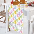 thumbnail image 4 of Hello Easter Table Runner 13x120 Inches Long Eggs Runner for Table Colorful Egg Table Runners Washable Dresser Scarf for Kitchen Coffee Dining Seasonal Spring Holiday Party Decor, 4 of 6