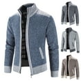 thumbnail image 1 of Sarkoyar Zipper Closure Men Cardigan with Pocket Polyester Precisely Detail Men Sweater for Dating Wear, 1 of 8