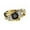 Black, variant on ZTTD Fashion Flower Line Black Zircon Ring Ladies Ring Diamond Ring For Women