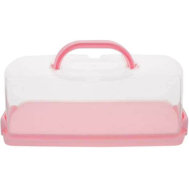 Caja de transporte de pasteles Carrier de postres transparentes Caja de pastel de pastel de mano