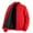 Red, variant on FNFYFH Mens Big and Tall Bomber Jacket Winter Warm Puffer Jackets Zip Up Thick Padded Coat Long Sleeve Outwear