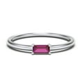 thumbnail image 1 of East-West Stackable Baguette Birthstone Ring - Ruby (July), 1 of 5