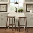 thumbnail image 2 of Weston Home Ashby 29 inch Wood Backless Bar Stools, Set of 2, Warm Cherry, 2 of 6