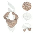 thumbnail image 3 of Unique Bargains 1 Pc Lace Ditsy Floral Headwrap for Women Beige, 3 of 6