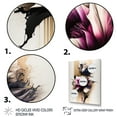 thumbnail image 3 of Designart Pink Dahlia Flower On Abstract Fusion I Canvas Wall Art, 3 of 5