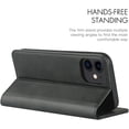 thumbnail image 4 of Wallet Case for iPhone 12 Mini,Premium PU Leather Flip Folio Case with Card Slot,Stand Holder and Magnetic Closure [TPU Shockproof Interior Protective Case] for iPhone 12 Mini 5.4",Black, 4 of 13