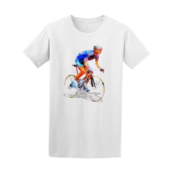Cycling Abstract Road Cyclist Tee Men's -Image by Shutterstock