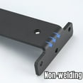 thumbnail image 5 of 6" Black Floating Shelf Bracket - Industrial Hidden Wall Bracket for Kitchen, Bathroom Bookshelves - Heavy Duty, Free Hanging Invisible Support for Shelves & Countertops (Pack of 2), 5 of 7