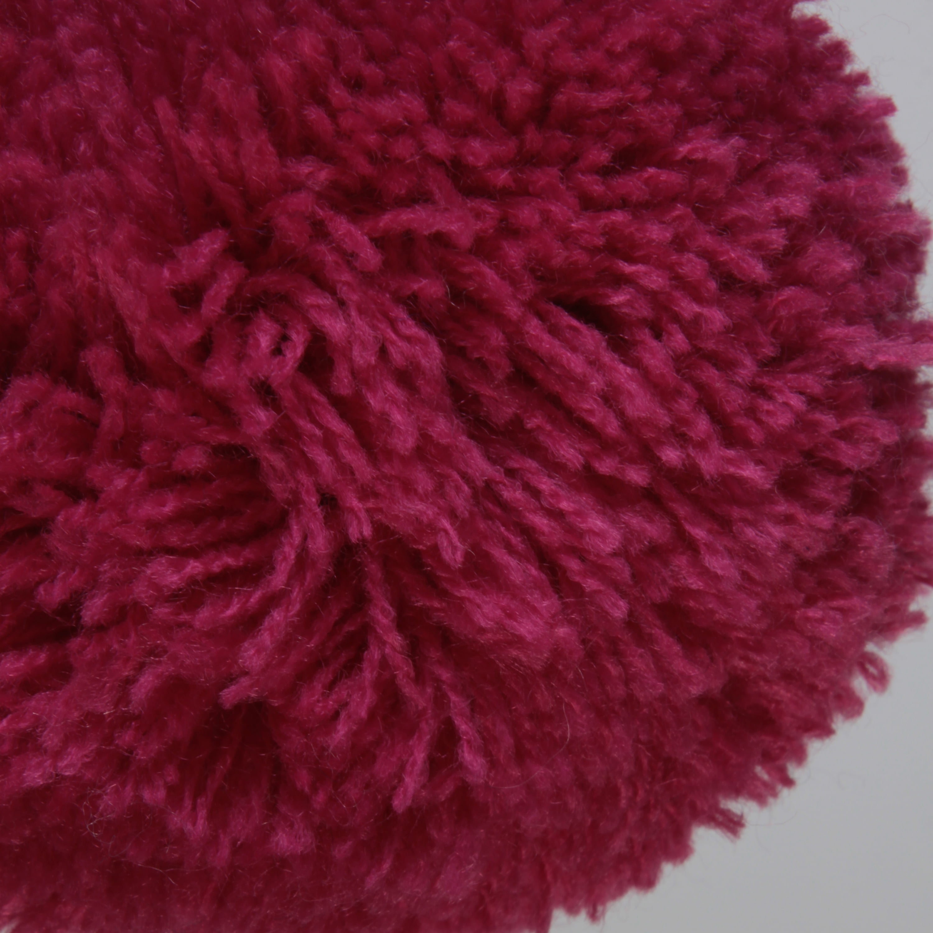 Offray Hot Pink 3 inch Acrylic Yarn Pom Pom great for hanging on a handbag or any other craft project, 1 Each