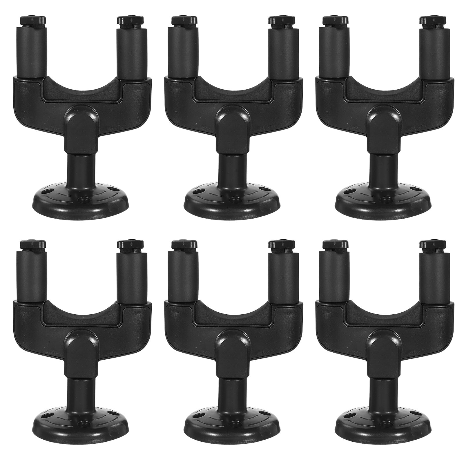 STRANDCHIC 6- Mounted Guitar and Bass Display Brackets Holder for Secure Musical Instrument Storage