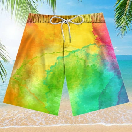 

Okbop Athletic Shorts for Women Summer And Five Points Breathable Sports Surfing 3D Printing Seaside Vacation Beach Shorts Swimming Trunks Maternity Shorts Multicolor XL(10)