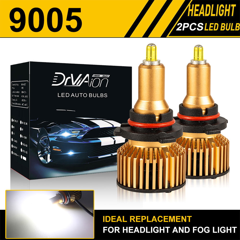 For Chevy C1500 2500 3500 1990-1998 6000K LED Headlight Bulbs Hi/Lo Beam Combo A