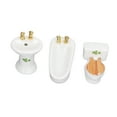 thumbnail image 3 of Muebles de baño para casa de muñecas, 3 piezas, casa de muñecas, baño en miniatura, casa de muñecas, juego de baño en miniatura, piezas, juego de baño para casa de muñecas, funcionalid, 3 of 9