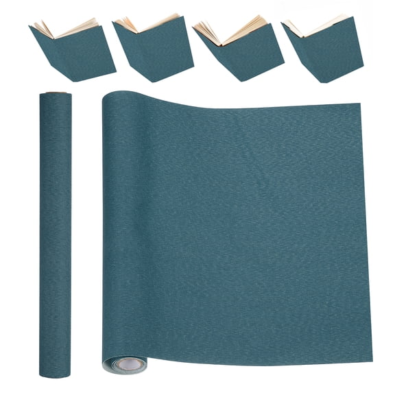 Uxcell Book Binding Cloth, 51 x 11 Inches Book Cloth for Repairing and Binding, Dark Blue