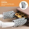 thumbnail image 5 of 1 Pair Oven Gloves Heat Resistant Baking Mittens Home Kitchen Protective Oven Mitt, 5 of 6