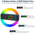 Soldering Practice Kit, 4digit Digital Alarm Clock Kit With Rgb