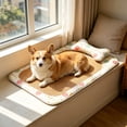 thumbnail image 6 of Dmlowu Dog Bed for Small Medium Dogs, Soft Washable Cooling Mat for Dogs Cats, Non-Slip Heat Reducing Breathable Cat Bed for Indoor Outdoor Use, 6 of 7