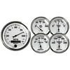 Autometer 1200 Old-Tyme White II Gauge Kit, 5 Pc., 3-3/8" & 2-1/16", Electric Speedometer