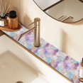 thumbnail image 2 of Yayeee Faucet Mat for Kitchen Sink 14.7" Diatomite Long Splash Guard Pad, Watercolor Marble Pattern, 2 of 7
