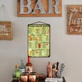 thumbnail image 7 of Cocktail Guide Tin Sign Vintage Metal Tin Signs Cocktail Guide Metal Tin Sign Retro Wall Poster Wall Art Vintage Metal Plaque, 7 of 7