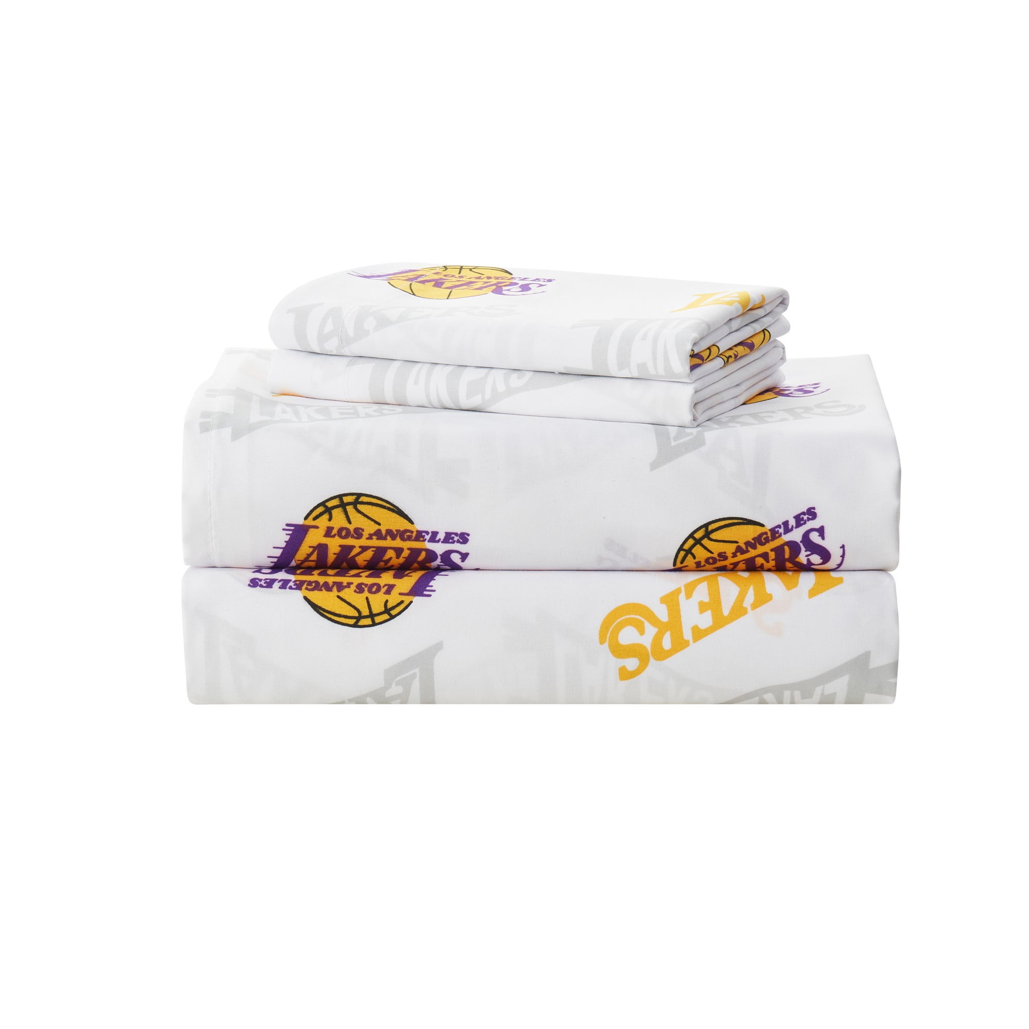 NBA Officially Licensed Los Angeles Lakers Microfiber Bed Sheet Set - Full