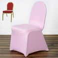 thumbnail image 3 of Efavormart 20 PCS Pink Stretchy Spandex Fitted Banquet Chair Cover Dinning Event Slipcover For Wedding Party Banquet Catering, 3 of 3