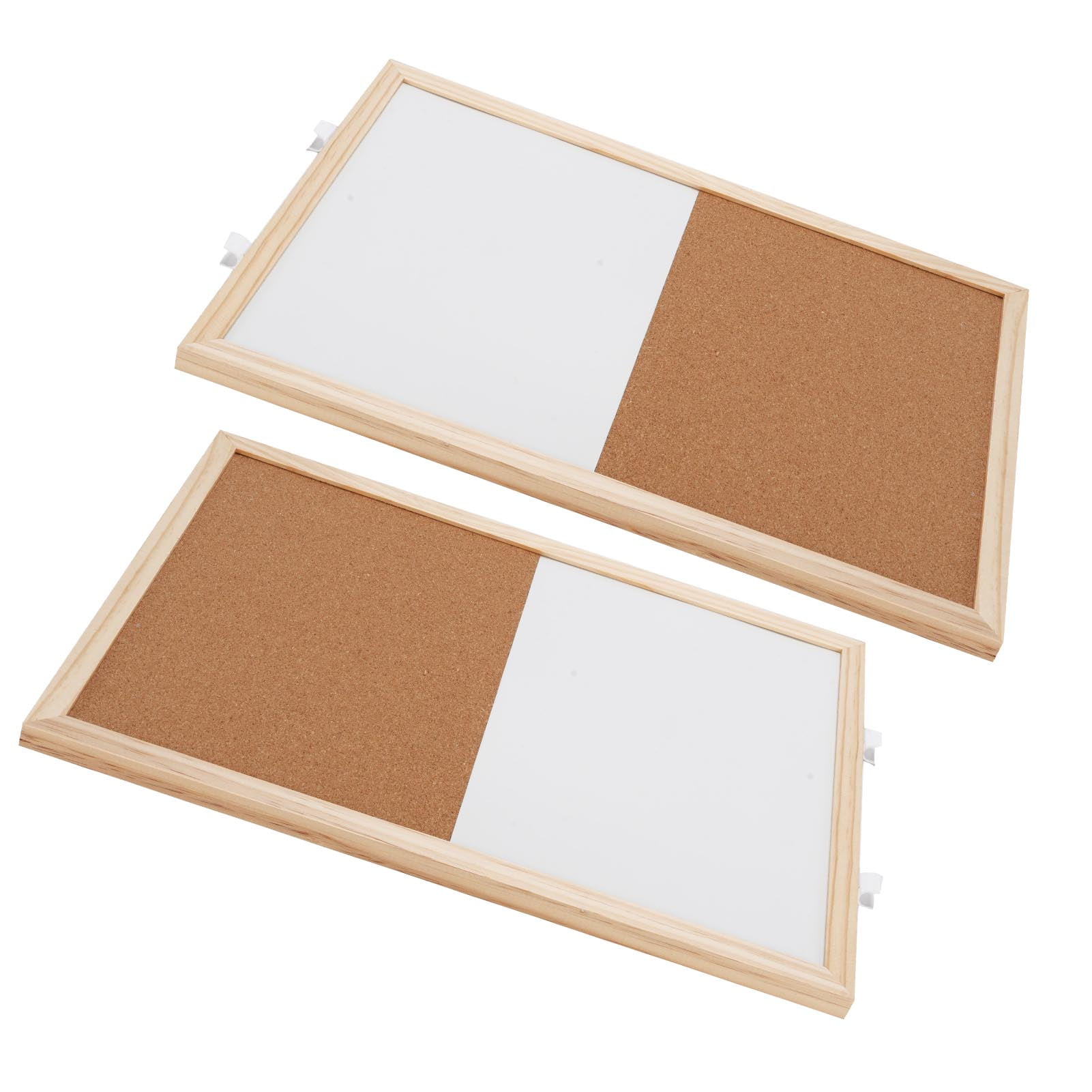 Cork Magnetic Board Combo, Dry Erase Board Versatile Usage Decorative Function 2PCS 30x40cm Smoother Writing Hanging Rope Mount  for Home for Recording