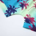 thumbnail image 7 of Boy Outfits Kids Boys Tree Letter Print Vest and Tropical Leaf Prints Shorts Beachwear 2 Piece Set for Summer Baby Outfits Blue 12 Months-18 Months, 7 of 7