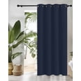 thumbnail image 3 of Solid Color Thermal Insulated Blackout Curtains for Bedroom 36 Length Dark Blue Room Darkening Curtain 1 Panel Grommet Window Curtain Drape for Living Room Nursery Room, 3 of 7