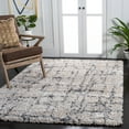 thumbnail image 3 of SAFAVIEH Fontana Daphne Block Shag Area Rug, Ivory/Grey, 2'3" x 4', 3 of 9