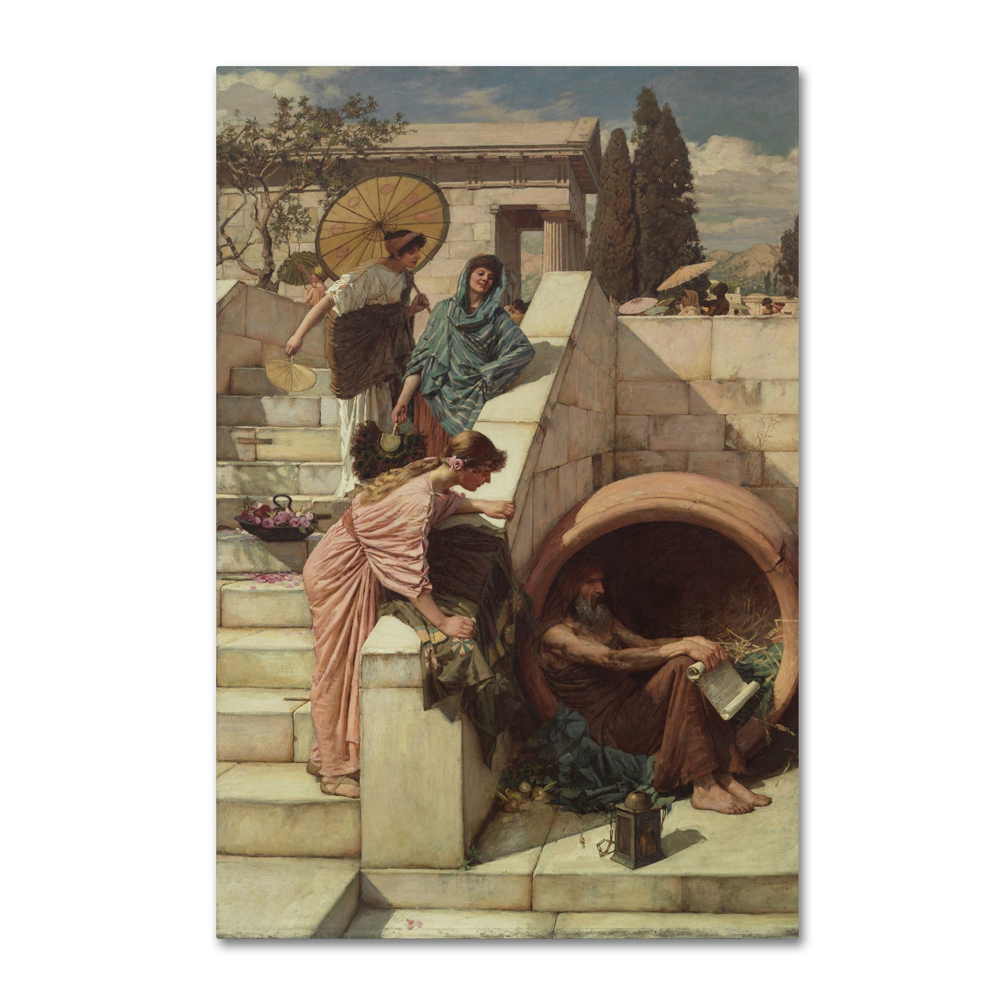 Trademark Fine Art 'Diogenes' Canvas Art by John Waterhouse