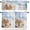 Brown Blue, variant on Christmas Coastal Kitchen Curtains and Valances Set, Rod Pocket Curtains Tier Farmhouse Window Curtains 24 Inch Length, Beach Ocean Starfish Conch Seashells 3 Piece Kitchen Curtains Set