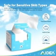 thumbnail image 2 of Toallas faciales desechables AIDEA de 200 unidades (4 cajas) para piel sensible, 2 of 7