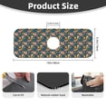 thumbnail image 2 of Vsdgher Squirrel Garden Delight Kitchen Sink Splash Guard Faucet Mat -1 PC Super Absorbent Fast Drying Mat Sink Gadgets-Splash, Bathroom,Sink Mat,(15" X 5.5" ), 2 of 7
