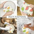 thumbnail image 5 of 2 Pcs Kitchen Towels Dishcloth Dish Towels Kitchen Towels Fruit Holiday Tea Towels Hand Towels for Kitchen Bathroom Housewarming Gifts Home Decoration 24" x 16" (Cute Watermelon), 5 of 5