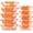 Orange, variant on 10-Pack Glass Food Storage Containers with Lids - Microwave, Oven, Freezer & Dishwasher Safe