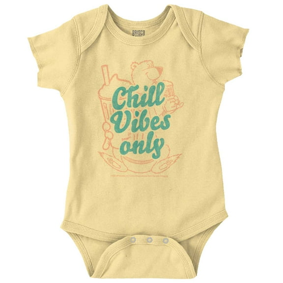 Retro ICEE Bear Chill Vibes Only Bodysuit Jumper Girls Infant Baby Brisco Brands 12M