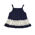 thumbnail image 3 of Tfken Girls Soft Comfy Tops Holiday Daily Wear Sleeveless Tank Tops Tees Fashion Comfortable Lightweight Children Trendy Clothes Size 2-3 Years, 3 of 7